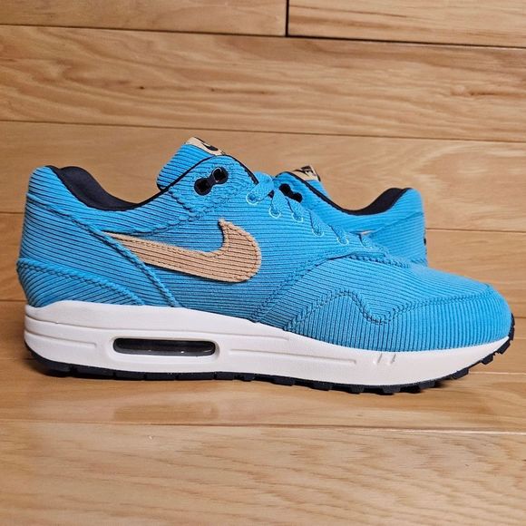 Nike Air Max 1 Blue Mens Running Shoe Sneaker FB8915-400 - Picture 7 of 15